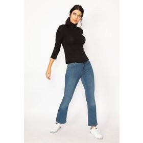 Şans 85N5982 Lacivert Kadın Pantolon
