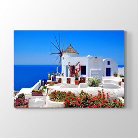 Santorini Değirmen Tablosu