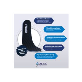 Sanus M900 Memory Foam Siyah Unisex Tabanlık