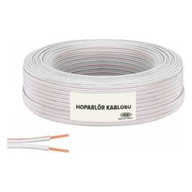 Sapp 100 m 2x0,75 cm Beyaz Kırmızı Kordon Kablo