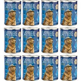 Sapphere 400 gr 12 Adet Balıklı Yetişkin Köpek Maması Konserve