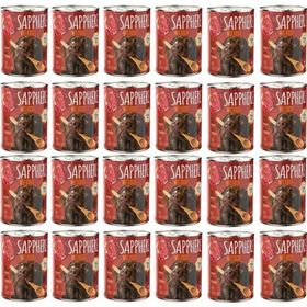 Sapphere 400 gr 24 Adet Kırmızı Etli Yetişkin Köpek Maması Konserve