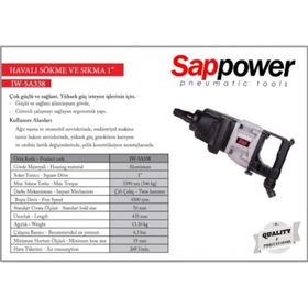 Sappower IW5A338 Havalı Somun Sökme ve Sıkma Makinesi