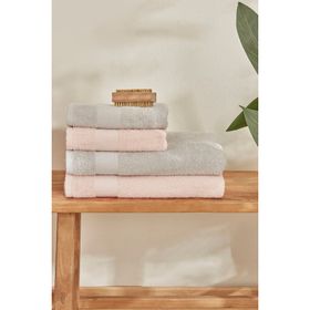 Sarah Anderson Alven Pudra-Gri 4 Parça Hamam Seti