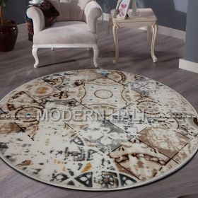 Sarar Melodi Daire Kesme 90x90 cm Halı