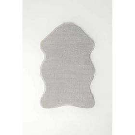 Sarar Peluş Post 70x100 cm Gri Paspas