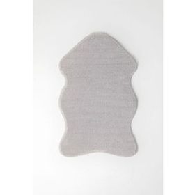 Sarar Peluş Post 70x100 cm Gri Paspas