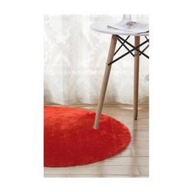 Sarar Yuvarlak Kaydırmaz Jel Taban Lacivert gri Renk 150x150 cm Salon Halı