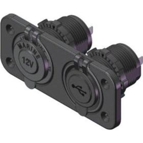 Saray 12V Şarj ve Usb Soketi