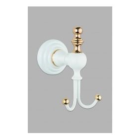 Saray Banyo Artemis Beyaz Gold İkili Bornozluk