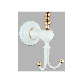 Saray Banyo Artemis Beyaz Gold İkili Bornozluk