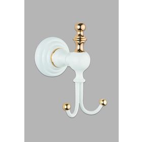 Saray Banyo Artemis Beyaz Gold İkili Bornozluk