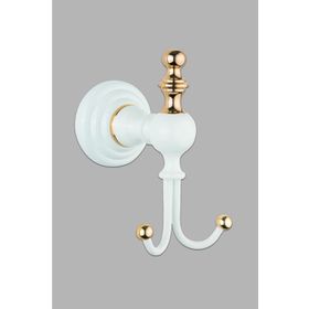 Saray Banyo Artemis Beyaz Gold İkili Bornozluk