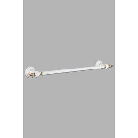 Saray Banyo Artemis Beyaz Gold Uzun Havluluk