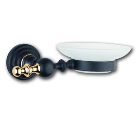 Saray Banyo Artemis Siyah Gold Sabunluk
