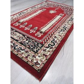 Saray Halı 10557KPS Pusulalı Namazlık Kırmızı Seccade 65x115 cm Halı