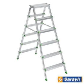 Saraylı Çift Taraflı 6+6 Alüminyum Merdiven