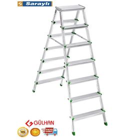 Saraylı Çift Taraflı 7+7 Alüminyum Merdiven
