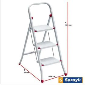 Saraylı Pratik 3'lü Metal Merdiven