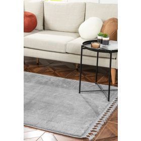Saraz Halı Comfort Puffy Gri Peluş Halı