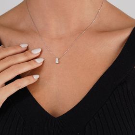 Sare Pırlanta SPKL-5127 Pırlanta 0.30 Karat Tektaş Kolye