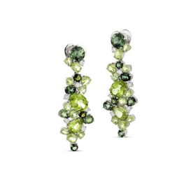 Sare Pırlanta SPKP-0023 Pırlanta Altın Peridot Fantezi Küpe