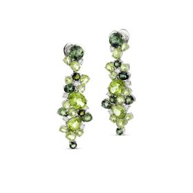 Sare Pırlanta SPKP-0023 Pırlanta Altın Peridot Fantezi Küpe