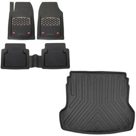 Sare Tuning Audi A4 B9 Stw 2016 Sonrası 3D Bagaj Havuzu ve Krom Karbon Paspas