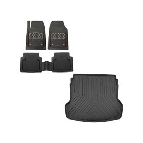 Sare Tuning Audi A4 B9 Stw 2016 Sonrası 3D Bagaj Havuzu ve Krom Karbon Paspas