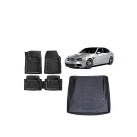 Sare Tuning Bmw 3 Serisi E90 2009 Model Uyumlu 3d Bagaj Havuzu ve 4D Luxury Havuzlu Paspas