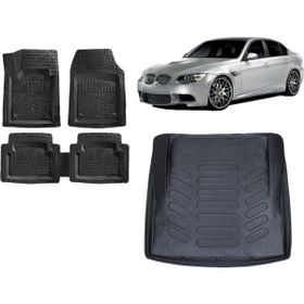 Sare Tuning Bmw 3 Serisi E90 2009 Model Uyumlu 3d Bagaj Havuzu ve 4D Luxury Havuzlu Paspas