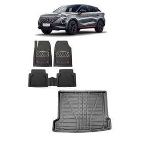 Sare Tuning Chery Omoda 5 2022 Sonrası 3D Bagaj Havuzu ve Krom Karbon Paspas
