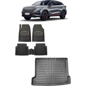 Sare Tuning Chery Omoda 5 2022 Sonrası 3D Bagaj Havuzu ve Krom Karbon Paspas