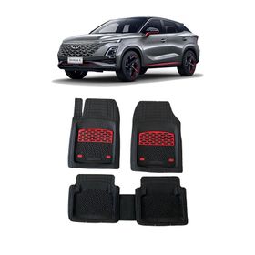 Sare Tuning Chery Omoda 5 2022 Sonrası Krom Kırmızı Lüx 4D Havuzlu Oto Paspas Takımı
