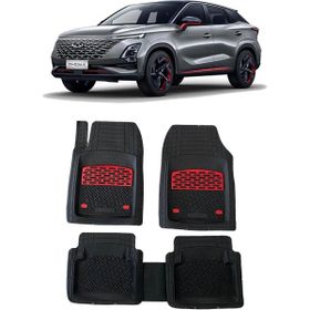 Sare Tuning Chery Omoda 5 2022 Sonrası Krom Kırmızı Lüx 4D Havuzlu Oto Paspas Takımı