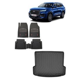 Sare Tuning Chery Tiggo 7 Pro 2022 Sonrası 3D Bagaj Havuzu ve Krom Karbon Paspas