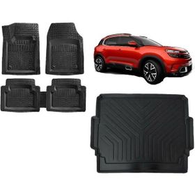 Sare Tuning Citroen C5 Aircross 2016 Model Üst Kademe 3d Bagaj Havuzu ve 4D Luxury Siyah Havuzlu Paspas