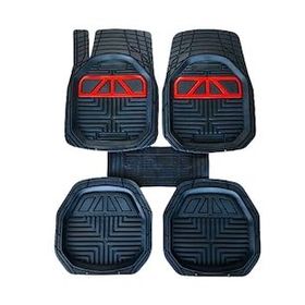Sare Tuning Fiat Fiorino Araca Uyumlu Krom Kırmızı Derin Havuzlu Siyah Oto Paspas Takımı