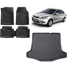 Sare Tuning Focus 2 Sedan 2010 Model Uyumlu 3d Bagaj Havuzu ve 4D Luxury Havuzlu Paspas