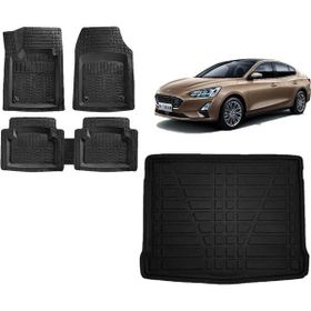 Sare Tuning Focus 4 Sedan Tamir Kitli Siyah Bagaj Havuzu ve 4D Luxury Havuzlu Paspas