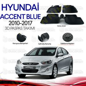 Sare Tuning Hyundai Accent Blue 2015 - 2019 3D Havuzlu Oto Paspas Takımı