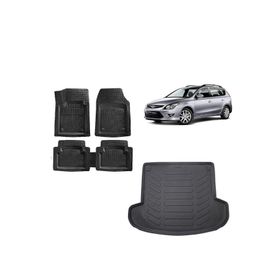 Sare Tuning Hyundai I30 Station Vagon 2011 Uyumlu Model Siyah 3D Bagaj Havuzu ve 4D Luxury Havuzlu Paspas