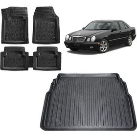 Sare Tuning Mercedes E Serisi W210 2001 Model 3d Uyumlu Bagaj Havuzu ve 4D Luxury Havuzlu Paspas