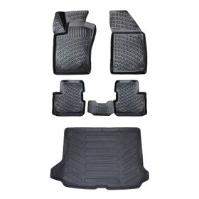 Sare Tuning Mercedes E Serisi W213 2016 Sornası Rampalı Siyah 4D Araca Özel Paspas ve Bagaj Havuzu