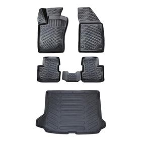 Sare Tuning Mercedes E Serisi W213 2016 Sornası Rampalı Siyah 4D Araca Özel Paspas ve Bagaj Havuzu