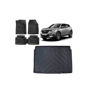 Sare Tuning Peugeot 2008 2023 Model Uyumlu Alt Kademe Siyah 3D Bagaj Havuzu ve 4D Luxury Havuzlu Paspas