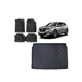 Sare Tuning Peugeot 2008 2023 Model Uyumlu Alt Kademe Siyah 3D Bagaj Havuzu ve 4D Luxury Havuzlu Paspas