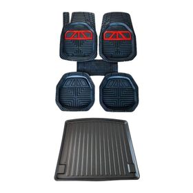 Sare Tuning Renault Megane 2 Sedan 2002-2009 Krom Kırmızı Paspas ve 3D Bagaj Havuzu