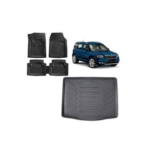 Sare Tuning Skoda Yeti 2011 Model 3d Bagaj Havuzu ve 4D Luxury Havuzlu Paspas