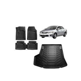 Sare Tuning Toyota Corolla Sedan 2008 Model 3d Bagaj Havuzu ve 4D Luxury Havuzlu Paspas